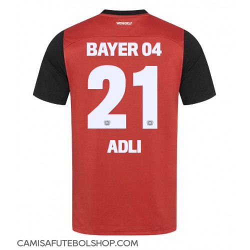 Camisa de time de futebol Bayer Leverkusen Amine Adli #21 Replicas 1º Equipamento 2024-25 Manga Curta